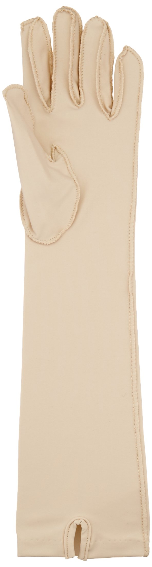 Rolyan Forearm Length Left Compression Glove, Full Finger Compression Sleeve to Control Edema and Swelling, Water Retention, and Vericose Veins, Covers Fingers to Forearm on Left Arm, Medium