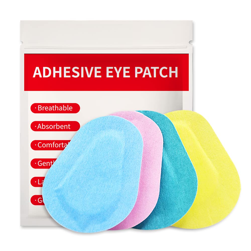 40PCS Adhesive Eye Patches for Adults Breathable Eyepatch Disposable Eye Pad Bandages for Adults Help Lazy Eye 40 Count