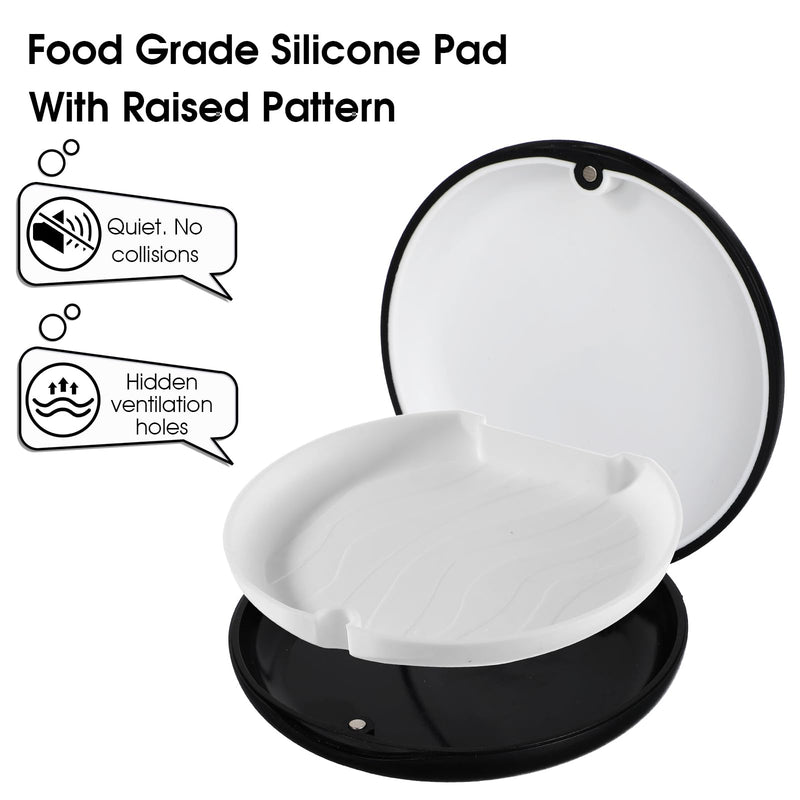 [Australia] - AOZUO Pack of 2 braces box, retainer case, tooth splint box, orthodontic mouth guard case with magnetic closure, soft silicone lining, aligner case for women, men, teenagers, adults 