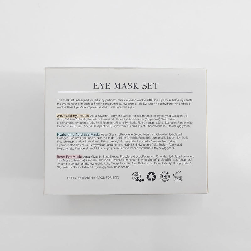 [Australia] - Under Eye Patches (30 Pairs) Gold Eye Mask and Hyaluronic Acid Eye Patches for puffy eyes,Rose Eye Masks for Dark Circles and Puffiness under eye skin care Smooth Wrinkles products 