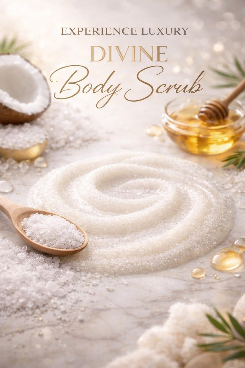 Sea Cure Dead Sea Salt Body Scrub – 400g (14.1 oz) – Natural Mineral Exfoliating Body Scrub for Face & Body with Lavender Extract, Sweet Almond Oil, Chamomile & Vitamin E – Made in Jordan