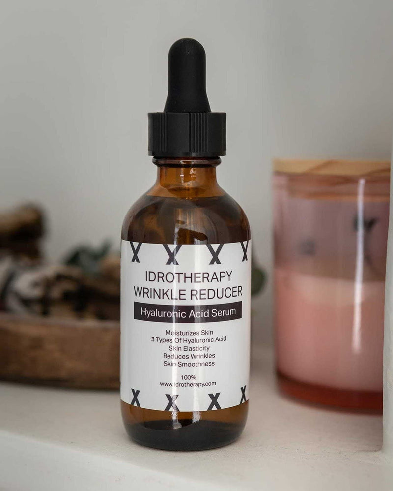 Face Serum Moisturizer for Women, Hyaluronic Serum with 3 Types of Hyaluronic Acid, Argan Oil & Vitamin E, Hydrating Serum for Face (2fl.oz/60ml)