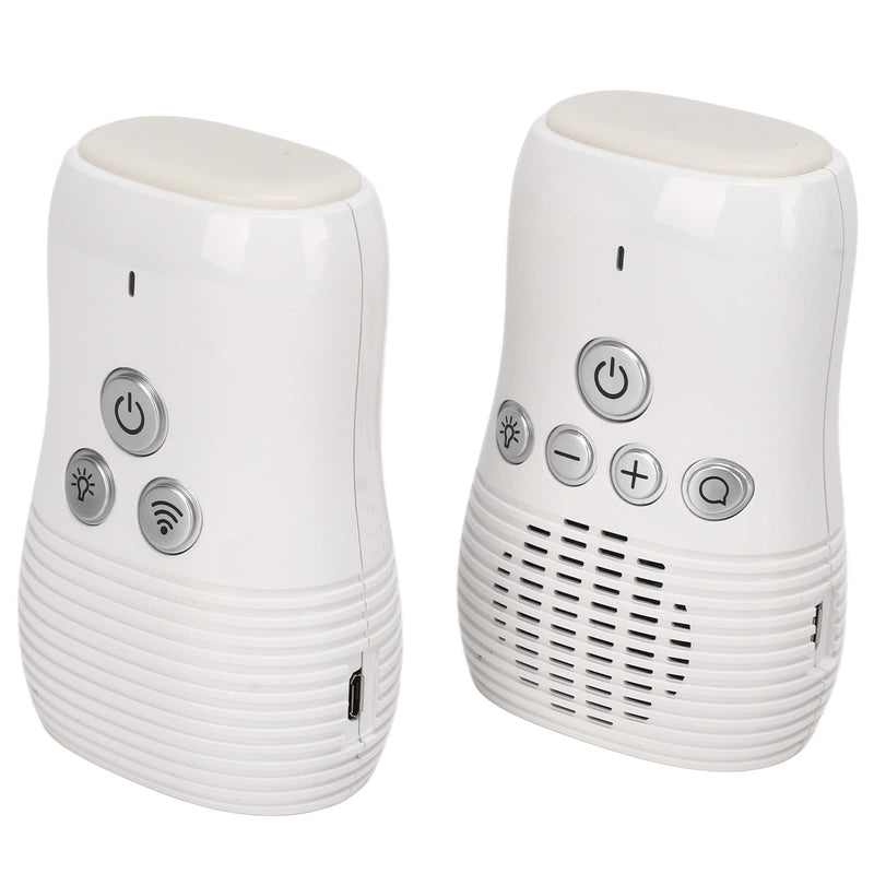 [Australia] - Baby Monitor, Audio Baby Monitor ABS White Two Way Intercom for Baby Room (US Plug) 