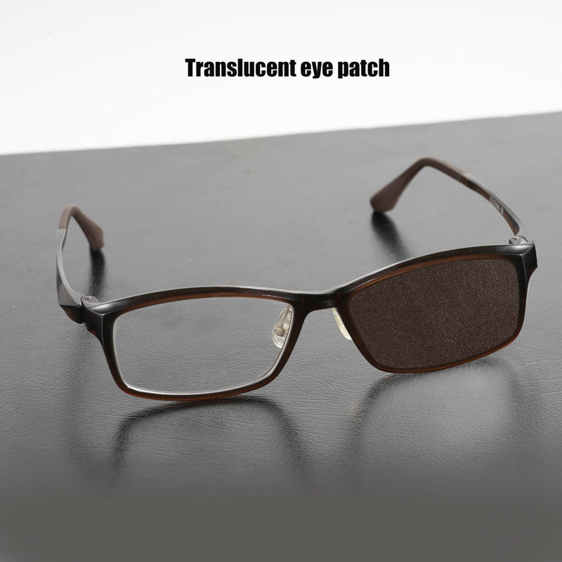 [Australia] - Translucent Brown Eye Patch for Glasses,6 Pack Reusable Vision Patching,Perfect for Lazy Eye, Amblyopia, Strabismus and Post-Surgery Recovery 