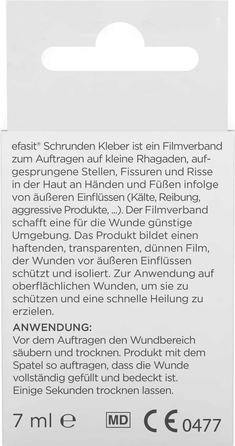 [Australia] - efasit cracks glue - skin glue treats skin cracks, wound glue relieves pain, invisible and liquid film bandage, 7 ml 