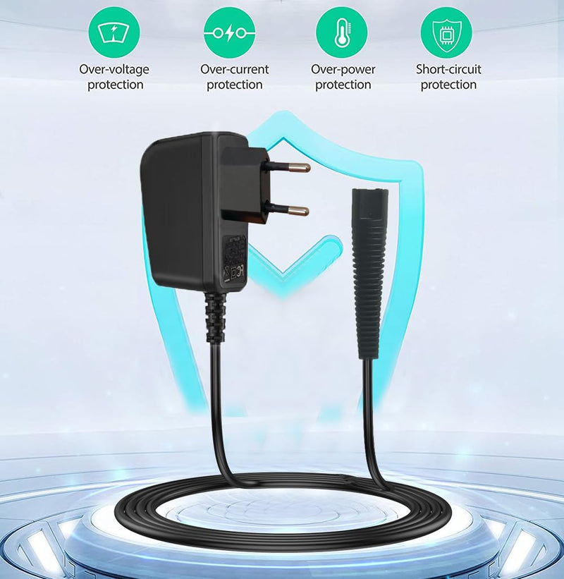 [Australia] - LIANSUM 12V 0.4A charging cable Braun shaver series for Braun 9 8 7 6 5 3 1, charging cable compatible with 790CC,3080S,3040s,310s,3010s, 3020S,5040s,760CC,190s,340s,7865CC, epilator Silk epil series 9 7 5 