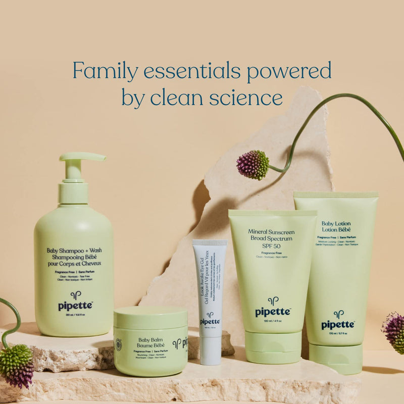 [Australia] - Pipette Baby Shampoo and Body Wash - Vanilla + Ylang Ylang, Tear-Free Bath Time, Hypoallergenic, Moisturizing Plant-Derived Squalane, Non-Toxic, Sulfate Free, 11.8 fl oz 11.8 Fl Oz (Pack of 1) 