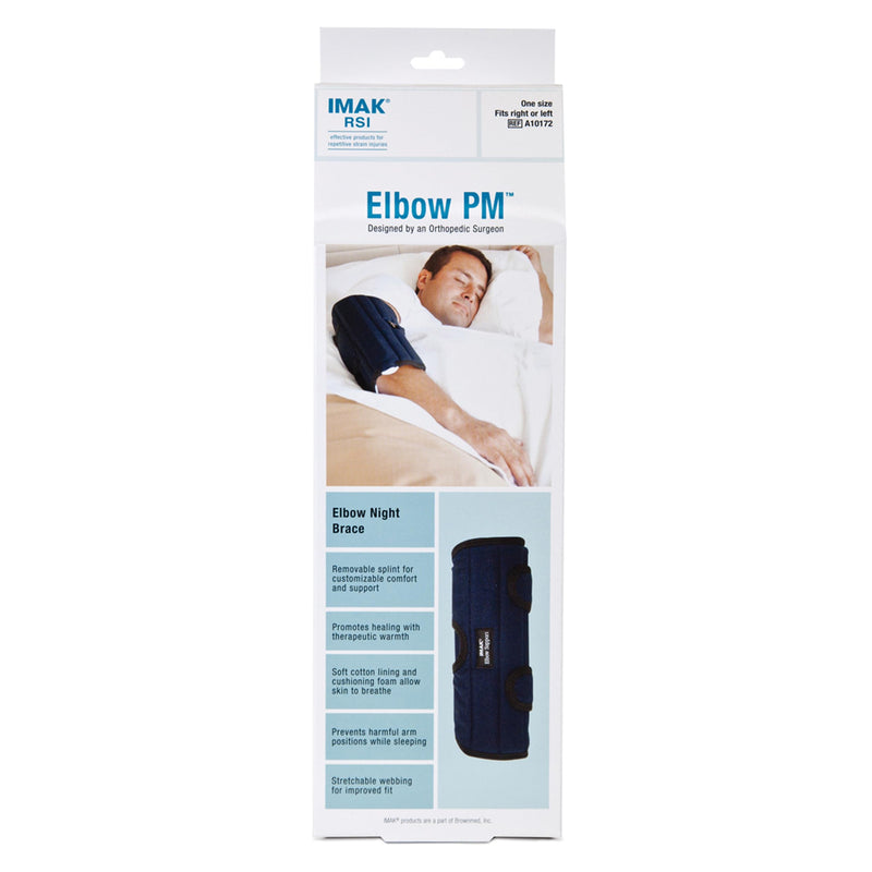 IMAK Brownmed RSI Elbow PM - Nighttime Elbow Brace & Immobilizer for Cubital Tunnel Syndrome & Ulnar Nerve Support
