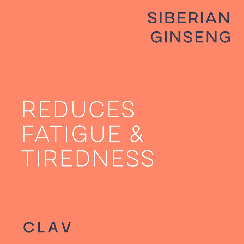 [Australia] - CLAV¬Æ Siberian Ginseng - 900mg Eleuthero Root Powder - Energy Supplement - Reduction of Tiredness & Fatigue - 60 Ginseng Capsules - Made in Germany 