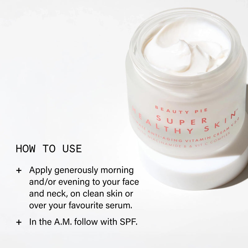 Beauty Pie Ultimate Anti Aging Vitamin Cream | Hyaluronic Acid Moisturizer | Niacinamide Cream | Hyaluronic Acid Moisturizer | Helps Improve Fine Lines, Wrinkles & Skin Firmness | 1.7fl oz
