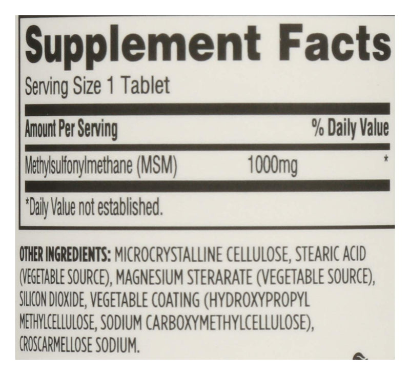 [Australia] - 365 by Whole Foods Market, MSM 1000Mg, 90 Tablets 90 Count (Pack of 1) 