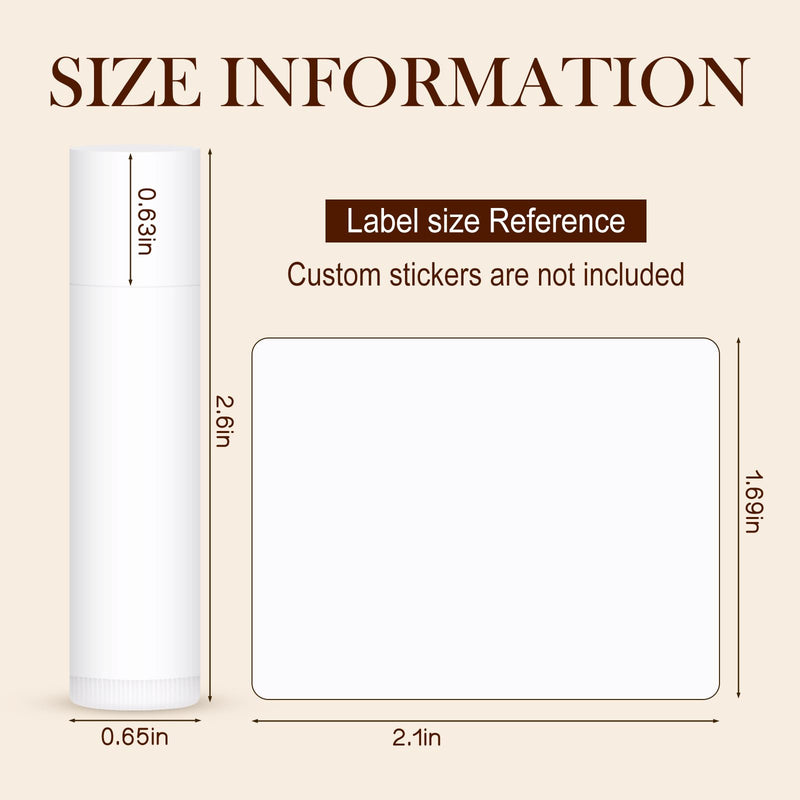 20 Pack Unlabeled Lip Balm Bulk – Natural Shea Butter & Vitamin E | Blank Tube Custom Labels for Party & Wedding Favors, Baby Shower & Gift Basket Filling(5 Flavors) 1 Count (Pack of 20) Vanilla,Cherry,Mint,Strawberry,Coconut