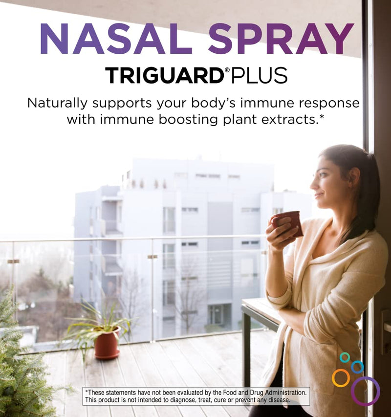 [Australia] - TriGuard Plus Colloidal Silver Nasal Spray with Olive Leaf Extract & Elderberry Extract | Sinus Treatment, Nose Spray & Immune System Booster 2 oz / 60ml, Made in USA 