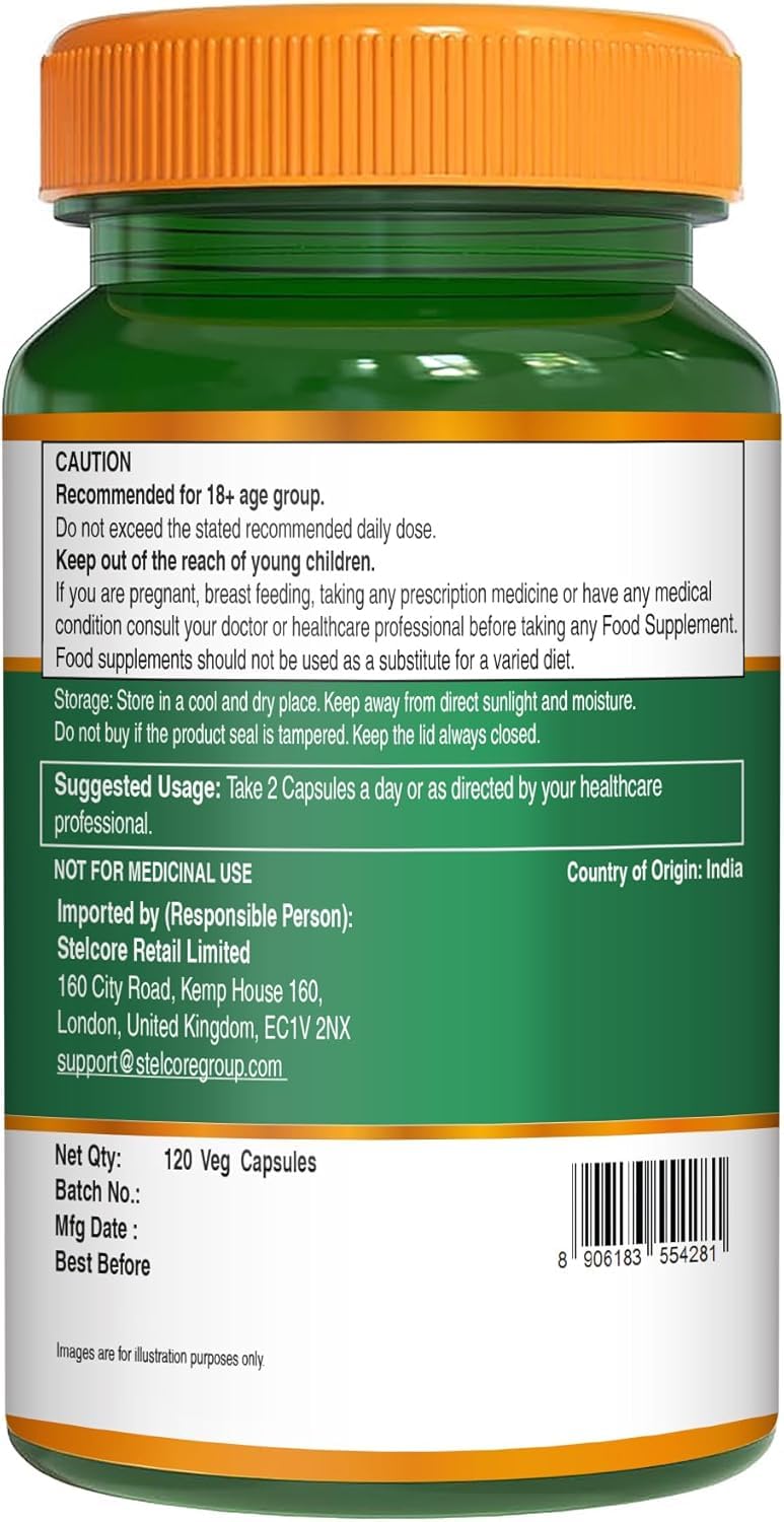 Pure Nutrition Potassium Citrate 800mg | 120 Caps | Support Electrolyte Balance | High Potency 800mg Potassium Citrate per Serving.