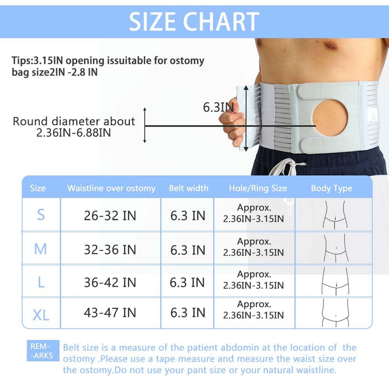 [Australia] - Ostomy Belt, Adjustable Stoma Support Belt Portable Ileostomy Colostomy Belt,Universal Ostomy Belt Helps Protection Ostomy Bag Medium 