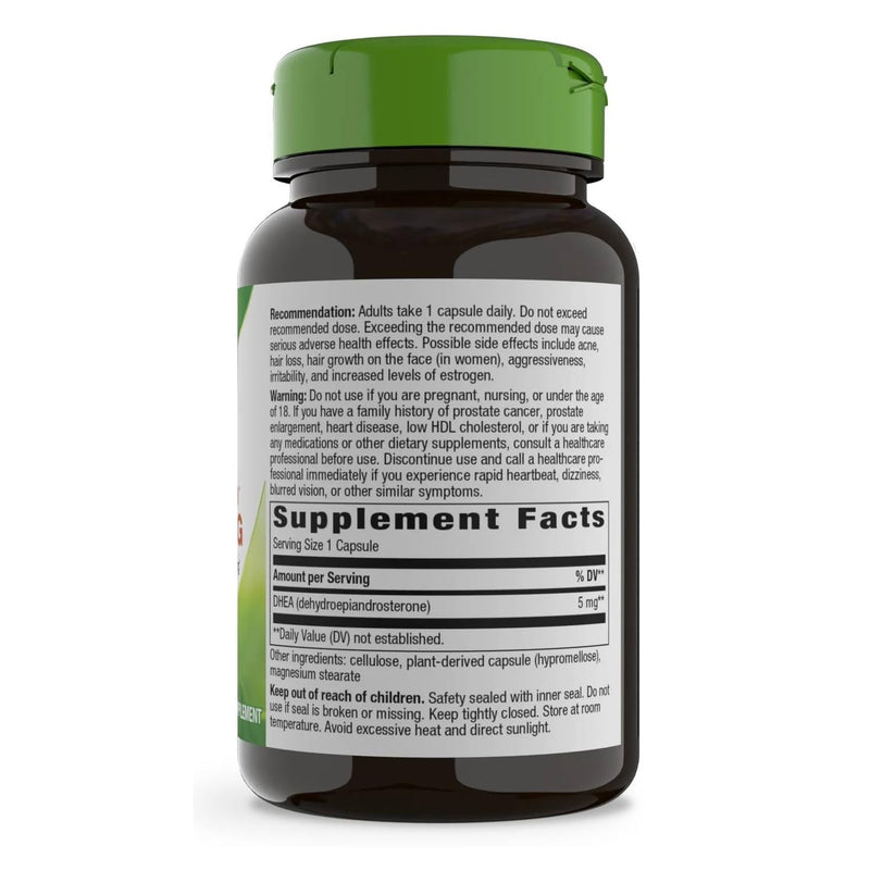 Nature's Way Youthful You DHEA 5 Mg, Supports Healthy Aging & Hormone Production*, No Gluten, 60 Vegan Capsules (Packaging May Vary) 1