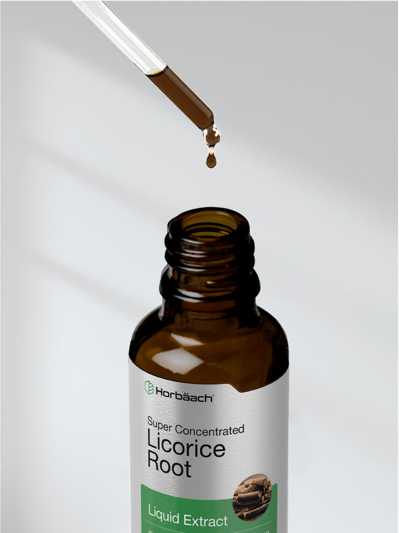 Horbäach Licorice Root Extract | 2 fl oz | Alcohol Free Tincture | Vegetarian, Non-GMO, Gluten Free Liquid