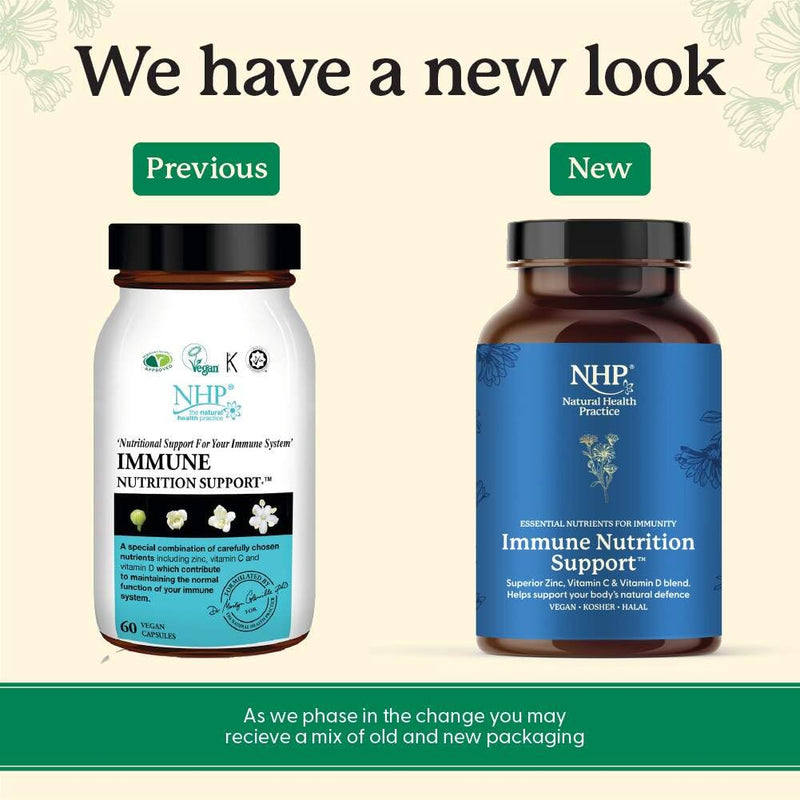 NHP Advanced Immune Support Supplement 60 Vegan Capsules – Elderberry Mushroom Complex with Probiotics Vitamin D3 Zinc & Beta Glucans for Daily Defence Gut Health Energy & Wellness