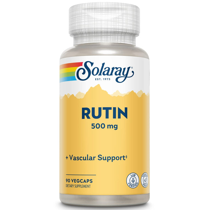 [Australia] - SOLARAY Rutin, Veg Cap (Btl-Plastic) 500mg | 90ct 90 Count (Pack of 1) 