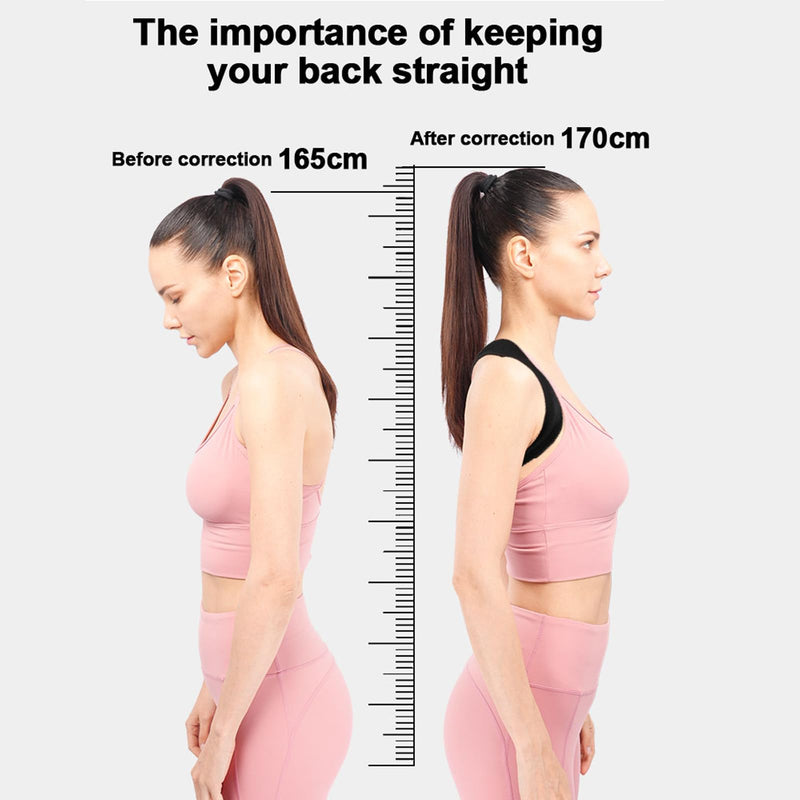 Back Straightener Posture Corrector for Men and Women, Breathable Anti Hunchback Upper and Back Brace, Adjustable Straightening Belt Support for Back, Shoulder and Neck (Small) Small