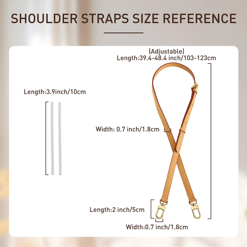 Genuine Vachetta Leather Strap Purse Straps Replacement Crossbody, Adjustable Shouder Bag Strap for Soft Speedy20 25 30 35 Alma Boulogne Diane Handbags (Beeswax-Width:0.70in) E-beeswax-0.71"width*48.4"length