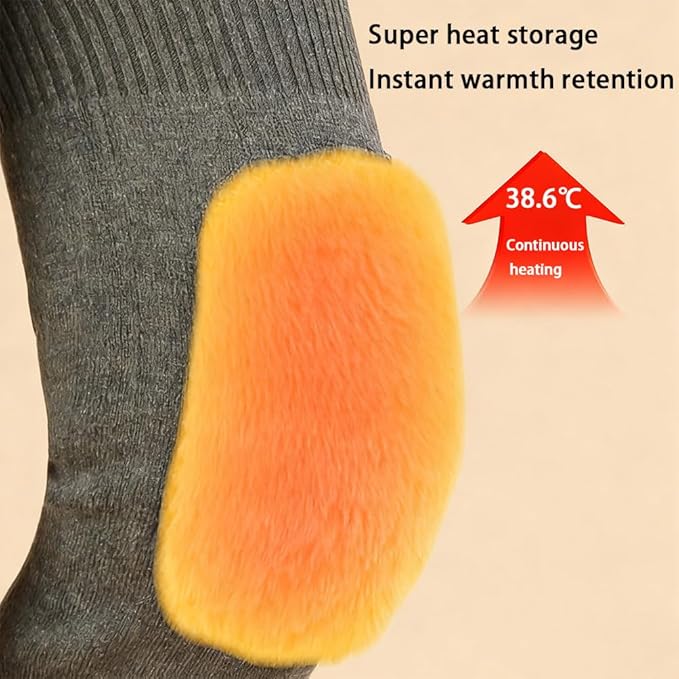 [Australia] - Women Men Winter Warm Wool Cashmere Knee Brace Support Pads Thick Fleece Lined Knee Warmer Knee Sleeves Leg Guards Protector Long Thermal Knee Brace Wraps Leg Warmer Kneelet (Gray) Gray 