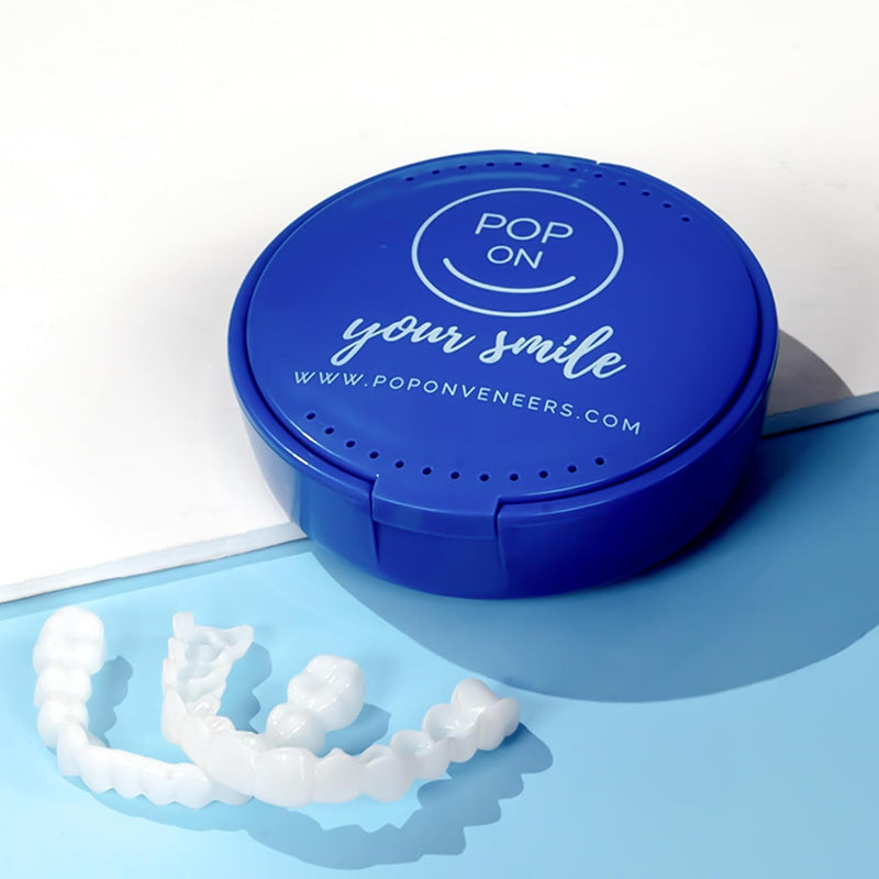 [Australia] - Invisalign Case with Mirror – Retainer Case & Denture Holder Soaking Container – Aligner, Mouth Guard & Slim Retainer Cleaner Storage – Travel-Friendly, Tablet-Compatible, Enamel-Safe Organizer 