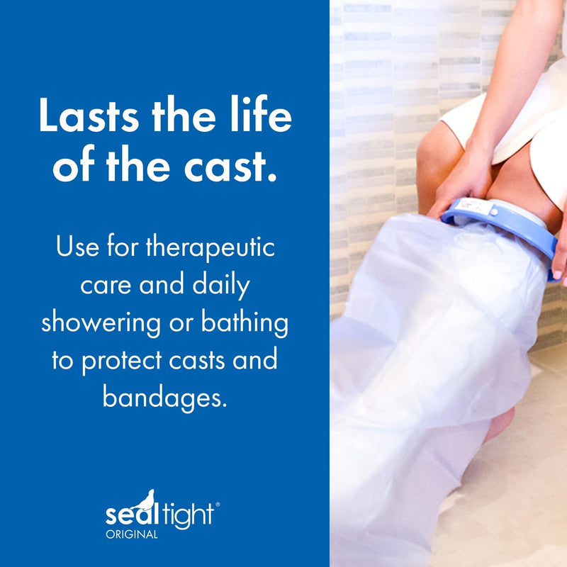 [Australia] - Brownmed Seal-Tight Original Cast & Bandage Protector - Waterproof Adult Leg Cast Cover - Adult Short Wide Leg 