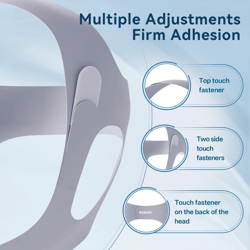 [Australia] - Chin Strap for Sleeping with 4-Side Adjustment, Anti Snoring Chin Strap Elasticity for Adults, Anti Snoring Devices Breathable and Durable, Snore Stopper for CPAP Users, Gray, M 1 MÔºà23.6in*5.11inÔºâ 
