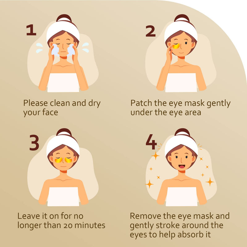 [Australia] - Under Eye Patches (30 Pairs), 24K Gold Under Eye Mask for Puffy Eyes, Dark Circles,Bags and Wrinkles with Collagen,Relieves Pressure and Reduces Wrinkles,Revitalises and Refreshes Your Skin 