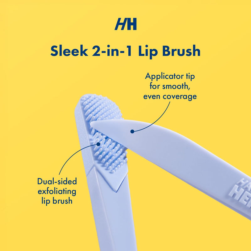 [Australia] - Handmade Heroes Lip Brush, Reusable Lip Exfoliator - Gentle Exfoliant, Use with Sugar Lip Polish and Lip Exfoliator Scrubber for Chapped and Dry Lips 2pc 