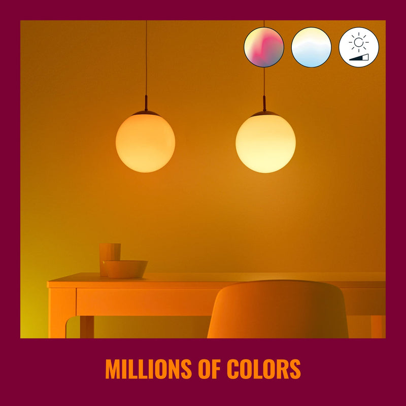 [Australia] - WiZ Connected 60W A19 LED Smart Light Bulbs - Connects to Your Wi-Fi - E26 Smart Bulb - Control with Voice or App + Activate with Motion - Matter Compatible - 2 Pack A19 Bulb 