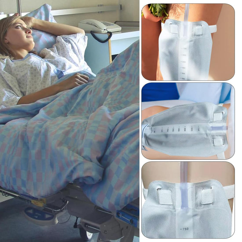 [Australia] - Belt for urine bag catheter leg bag straps catheter holder stabilization device holder belt for catheter urine bag tube 4 pieces 