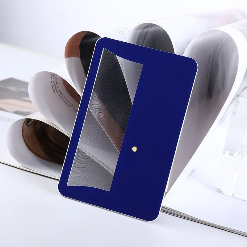 Credit Card Magnifying Glass, Reading Magnifying Glass LED Credit Card Book, Small Prints Newspaper Magnifier Sheet Reading Magnifiers Sheet Visual Impairment Aids