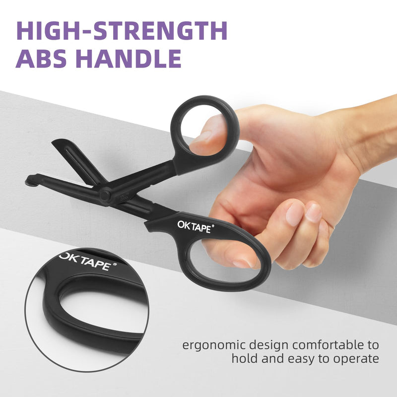 OK TAPE Digtal Printed Kinesiology Tape (PD)+OK TAPE Shears - Bandage Scissors (Black)