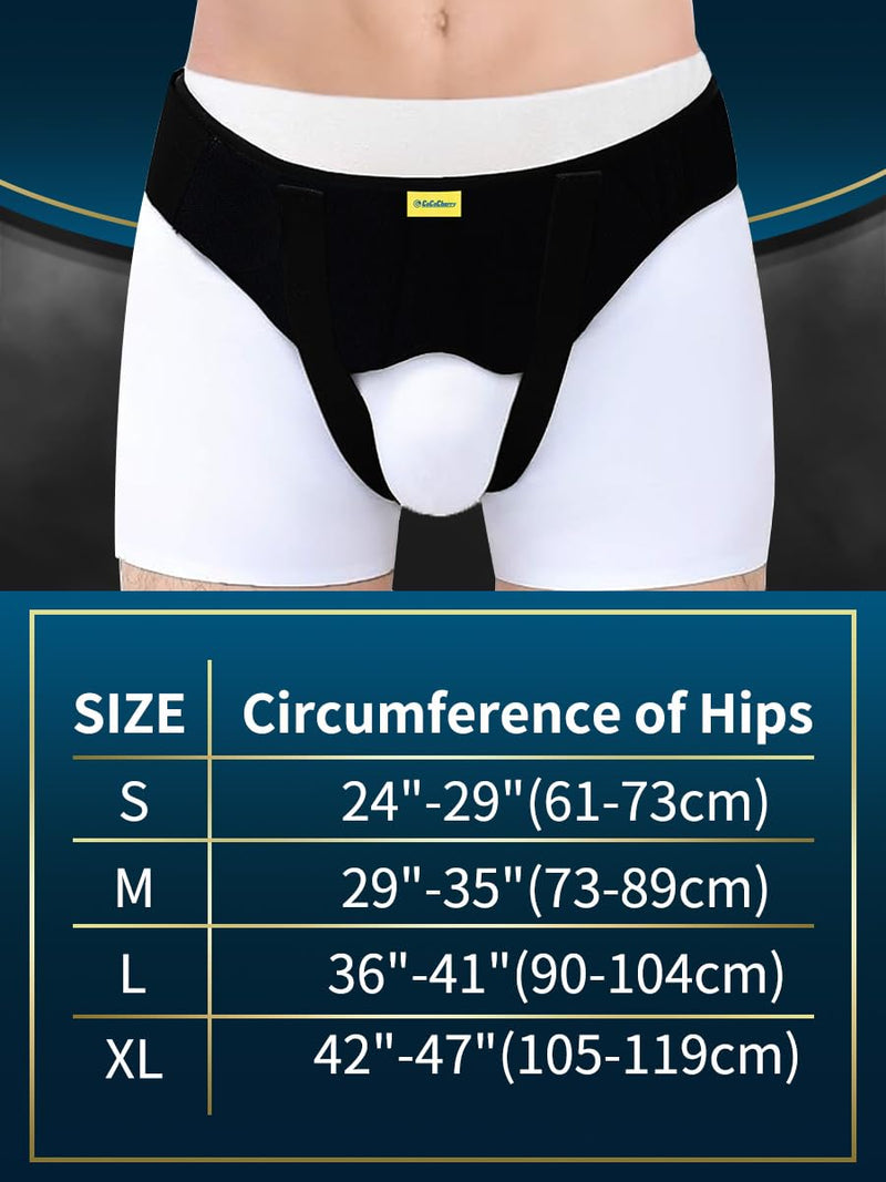Hernia Belts for Men, Hernia Support Belt for Men, Inguinal Nguinal Hernia Belt for Men Inguinal or Sports Hernia, Femoral, Umbilical, Pain Relief Recovery Large