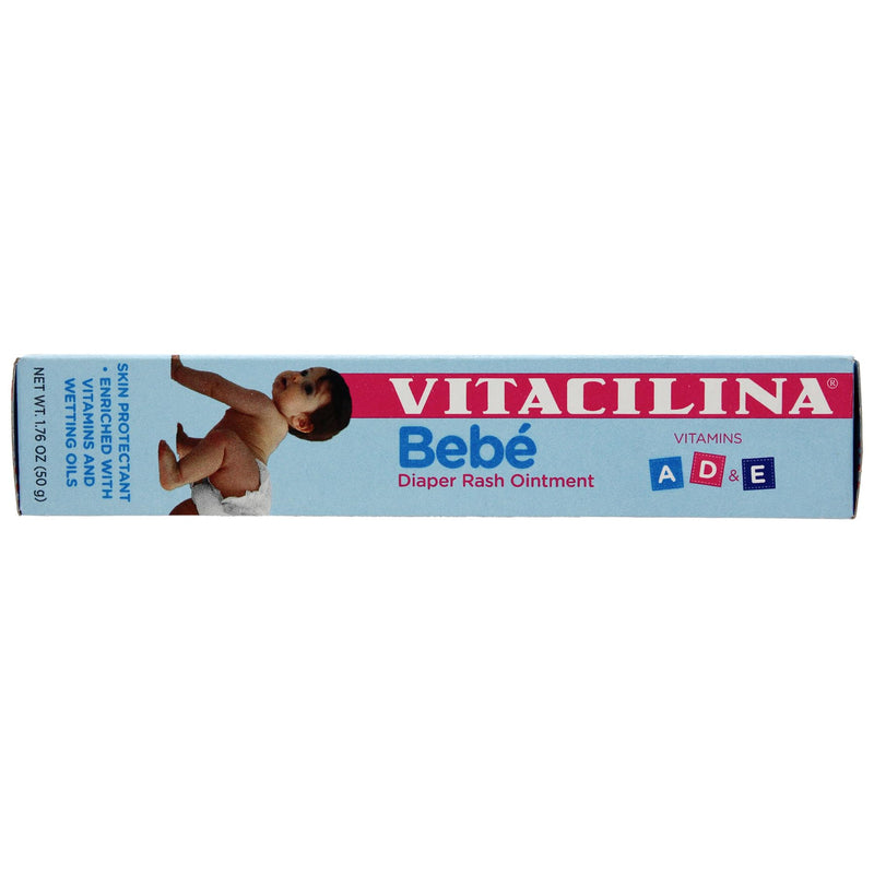 Vitacilina Bebe, Diaper Rash Ointment, Skin Protectant with Vitamins and Wetting oils, Protects Baby's Skin, 2-Pack of 1.76 Oz, 2 Boxes | Skin Protectant, Protects Baby's Skin