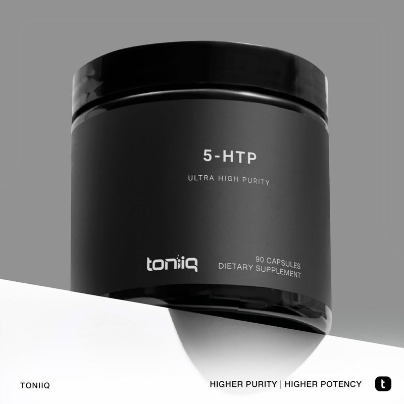 [Australia] - Toniiq Ultra High Strength 5HTP Capsules - 99%+ Highly Purified and Bioavailable - 12:1 Concentrated Extract - 200mg - 90 Veggie Capsules 