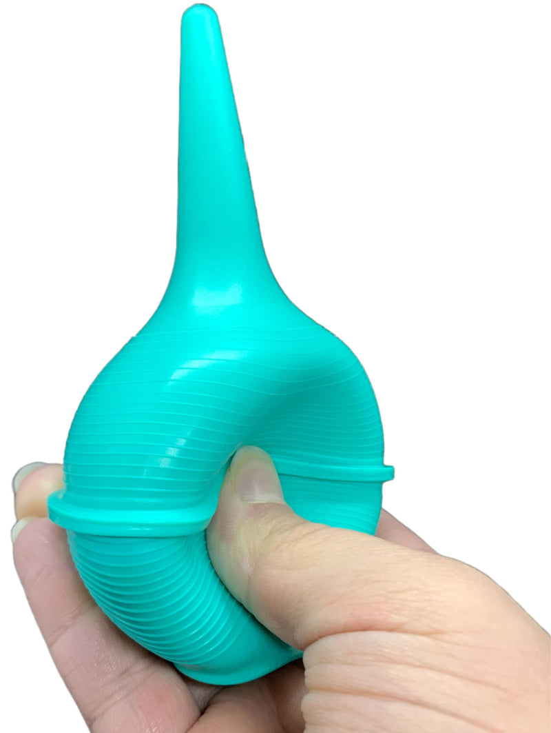 [Australia] - Comfort Soft Sterile Ear Bulb Rubber Hand Squeeze Baby Bulb Suction Sucker - 3 oz - Nasal - Ulcer (2 Pack) 3OZ GREEN 2.0 