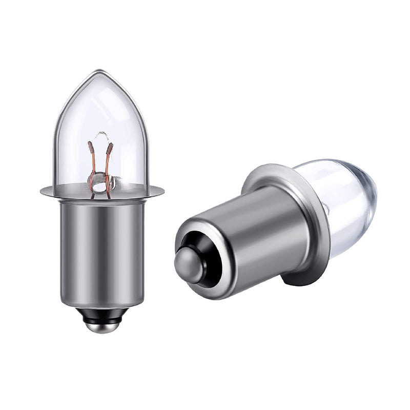 [Australia] - Replacement 3 Volt / 3D 3.6 Volt, 0.75A Bayonet Base P13.5 Krypton Flashlight Bulbs, Pack of 2 Energy efficient Flashlight Krypton Bulbs to fit a Standard 3D Torches 