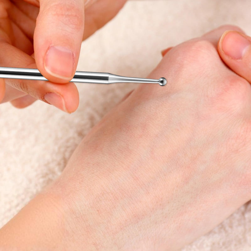 [Australia] - Acupuncture Pens, Reflexology Tools for Face Body Muscle Relax Trigger Point Massage Fascia Tool, Pressure Release for Feet Legs Arms Shoulders Neck Back - Stainless Steel 