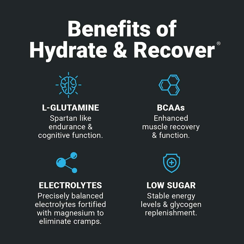 Wilderness Athlete - Hydrate & Recover | Liquid Hydration Powder Electrolyte Drink Mix - Recover Faster with Bcaas - Hydrate Powder with 1000mg of Vitamin C - 30 Serving Tub (Grape) Grape