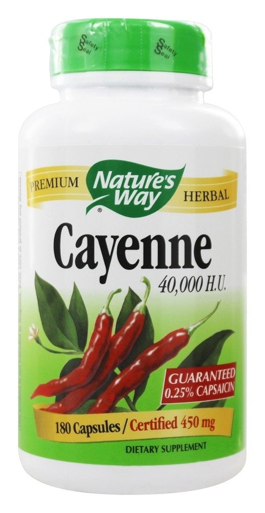 [Australia] - Natures Way Cayenne Pepper 40000 Hu, 180 ct 