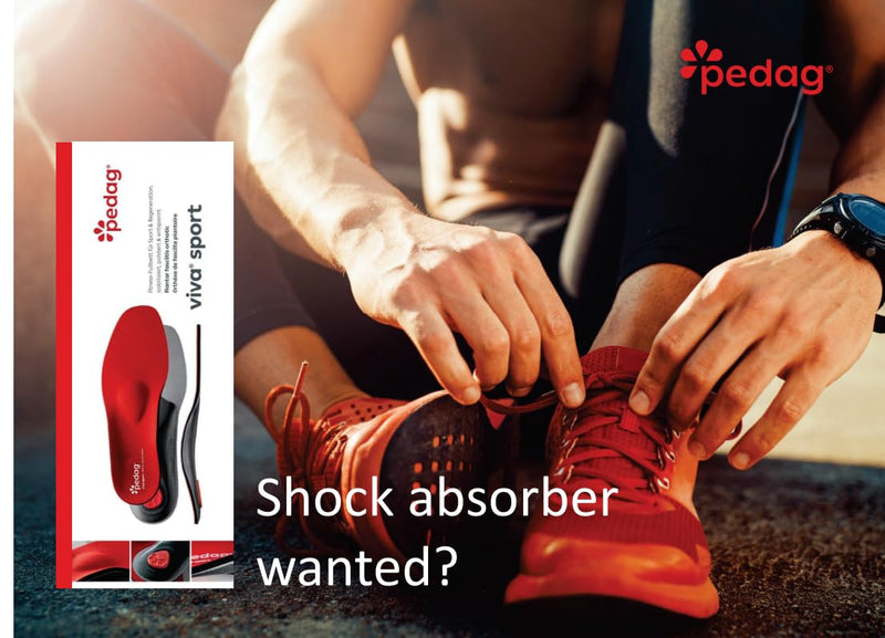 [Australia] - pedag Viva Sport insoles - sporty shoe insoles made of high-quality cushioning material | relieves pressure points on the sole of the foot | against joint and foot pain as well as back problems 39 EU Red Red 