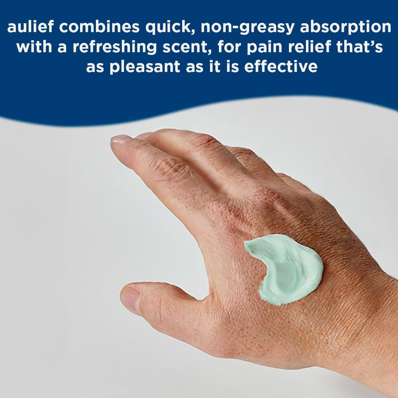 [Australia] - Aulief Topical Pain Relief Cream for Neck Pain Relief, Knee Pain Relief, Back Pain Relief and Other Muscle and Joint Pain, FSA HSA Approved, Mint Green Gel, 6 oz Tottle 6 Ounce (Pack of 1) 
