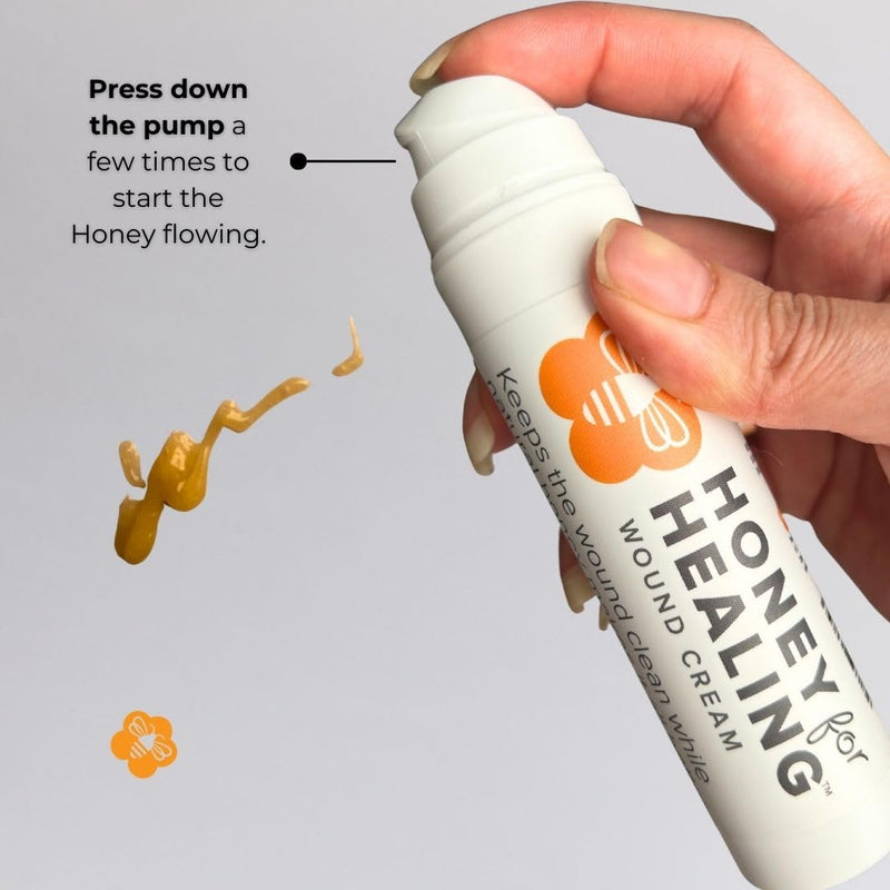[Australia] - Manuka Honey Wound Cream with UMF 15+, Fast-Absorbing, Non-Sticky Formula for Cuts, Burns, Scrapes, Minor Injuries ‚Äì 1.75oz / 50 g 