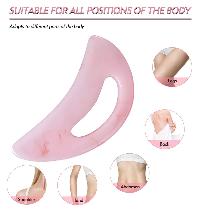 [Australia] - AICNLY Large gua sha massage tool, lymphatic drainage massager,muscle scraping massage tools,body sculpting Anti Cellulite tools for man and women (pink) Pink 