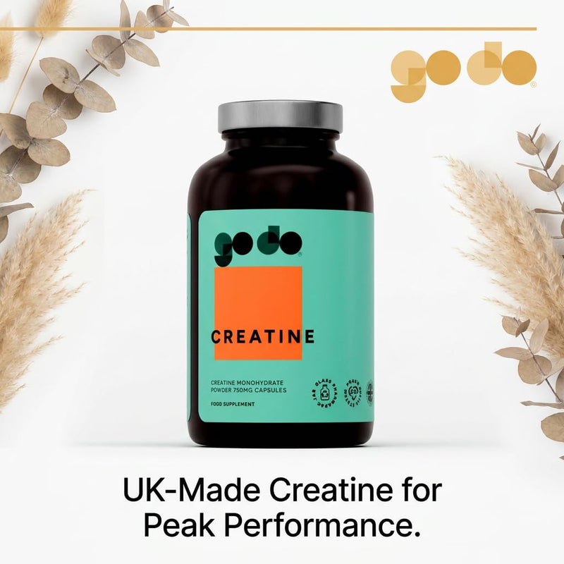 Godo Creatine Capsules for Women - Pure Creatine Monohydrate 3000mg Per Serving - Convenient Pills for Lean Muscle, Toning & Strength - 140 Vegan Capsules - 35 Day Supply - No Powder 140 count (Pack of 1)