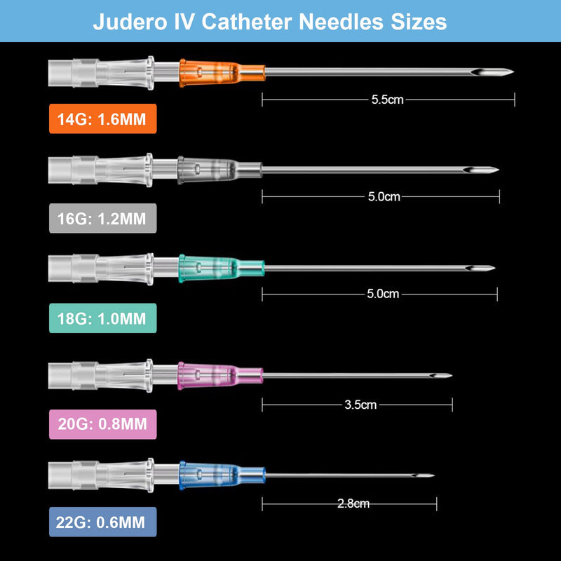 [Australia] - 16G Catheter Needles 50Pcs Catheter Piercing Needles 16 Gauge Ear Nose Piercing Needles Hollow Needles for Ear Nose Lip Tongue Belly Cartilage Piercing Kit Piercing Tool 16G-50pcs 
