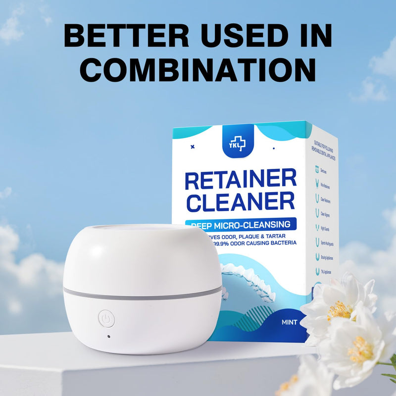 Denture Bath Storage Case, Dental Retainer Container